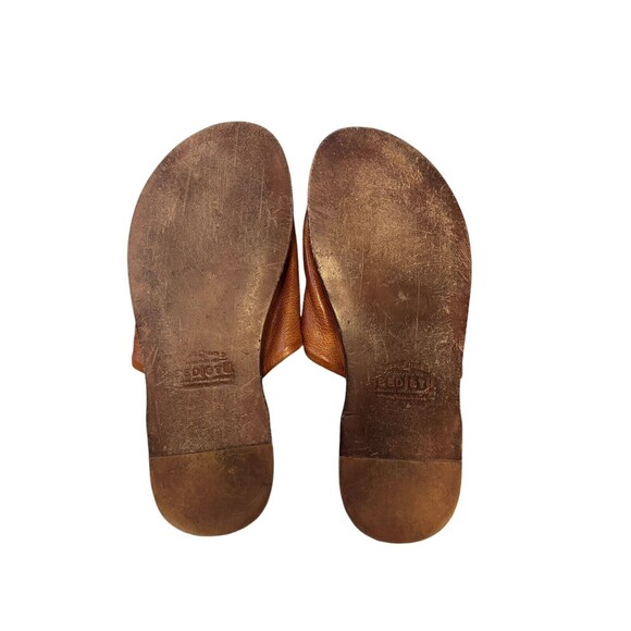 Bed Stu Kate Womens Sz 8.5 Brown Leather Slip On Slides Sandals Shoes - Picture 3 of 5